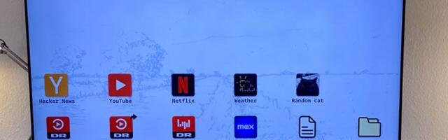 Custom Linux-powered Smart TV breaks free from ads and tracking, enables ultimate customizability — EarlGreyTV straps a laptop to the back to unlock unlimited control