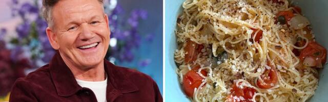 I made Gordon Ramsay's 10-minute pasta. It's the perfect easy dinner for summer.