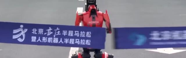Humanoid robot beats human world record for the first time at the Beijing half marathon — but some are still stumbling at the starting line