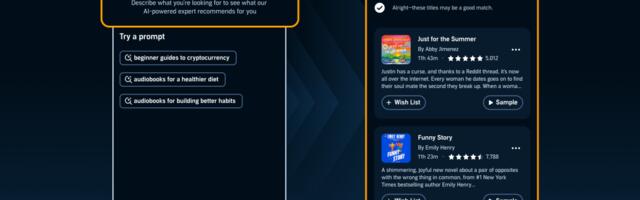 Amazon’s Audible experiments with AI to improve discovery and recommendations