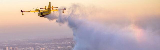 A drone collided with one of the only Super Scooper planes fighting the LA wildfires, grounding a key resource