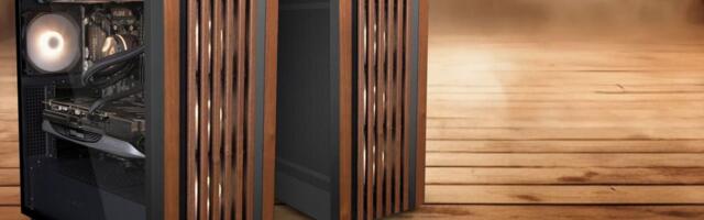 Sharkoon unveils high-airflow ATX mid-tower wood case with 11 fan mounts