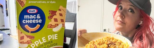 I was curious about Kraft's apple pie-flavored mac and cheese.  I tried it — and I would eat it year-round.