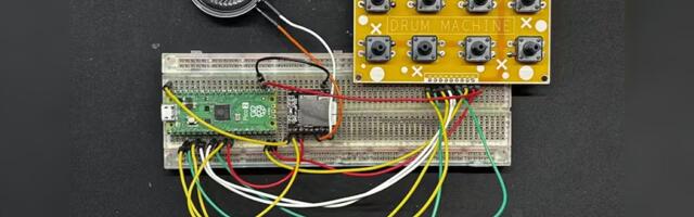 Maker builds drum machine from scratch using a Raspberry Pi Pico 2