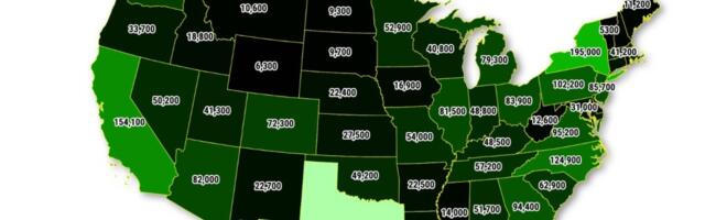 California added 154,000 jobs last year. Where were the most hires?