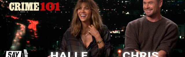 Crime 101s Chris Hemsworth and Halle Berry play our new mash-up game
