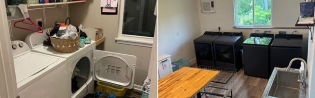 I spent almost $30,000 upgrading our garage to a dreamy laundry room. Now, doing laundry for my family of 7 feels peaceful.
