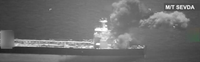 A US Navy Super Hornet knocked out a pair of Iran blockade runners by hitting the smokestacks with precision munitions