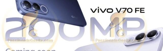 vivo V70 FE design and specs leaked, said to offer 200MP rear camera