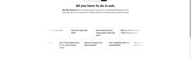 The Washington Post has an AI newsboy to answer all your questions