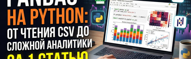 Pandas на Python: От чтения CSV до сложной аналитики за 1 статью