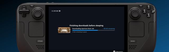 Valve will finally turn off the Steam Deck’s screen while it’s downloading games