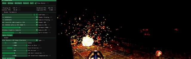 ShaderBeam provides CRT-like motion clarity on high refresh rate LCD and OLED monitors — open-source project offers BFI emulation in any game