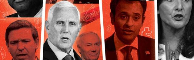 All the candidates onstage for the first GOP debate, explained