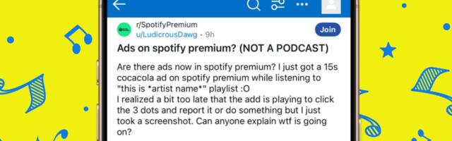 Spotify says it fixed weird bug that is pushing ads to Premium users