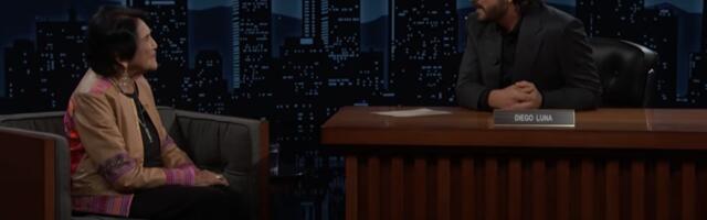 Civil rights icon Dolores Huerta gives Kimmel viewers advice on what to do if youre detained by ICE