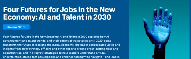 Анализ прогноза ВЭФ по глобальному рынку труда к 2030 году
