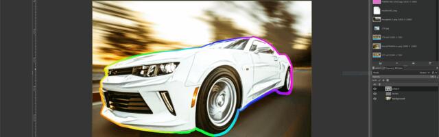 How to work with layers and filters in GIMP