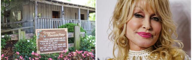 Take a look inside Dolly Parton's childhood home, a 2-room log cabin where she lived with her 11 siblings