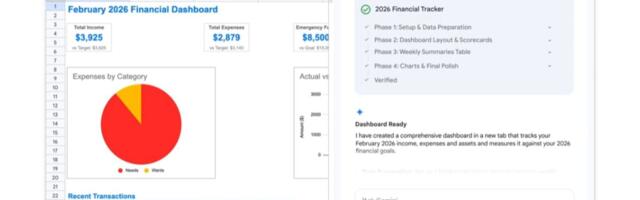 Gemini in Google Sheets can now help you build spreadsheets and fill in missing data
