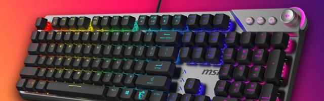 MSI's silent switch mechanical keyboard debuts at $79.99 — switches with noise levels below 35dB