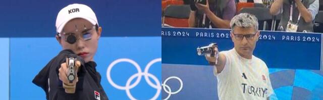 We need Olympic star shooters Yusuf Dikec and Kim Yeji in a video game