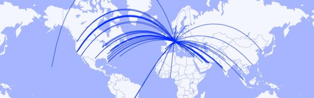 Map shows how the rich and powerful are descending on Davos by private jet