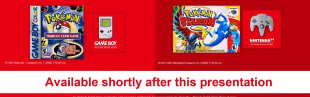 Pokémon Stadium 2 and Pokémon Trading Card Game come to Switch NSO