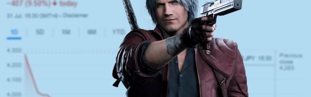 After Devil May Cry 5 outsells Monster Hunter Wilds in Capcom's latest financial quarter, publisher's share prices tumble