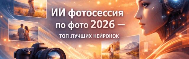 ИИ фотосессия по фото 2026 — ТОП-10 лучших нейронок для генерации картинок онлайн по фотографии