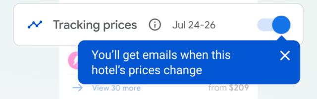 Google Now Tracks Individual Hotel Prices