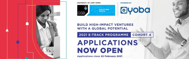 UCT GSB Solution Space opens applications for E-Track accelerator