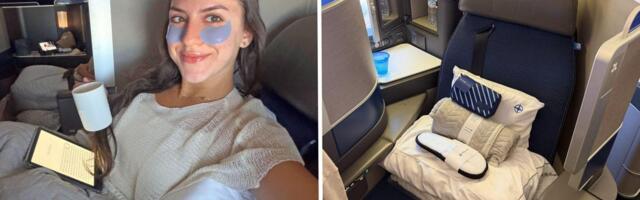 I flew 8 hours in United Polaris business class. The lie-flat seat was comfier than my own bed.