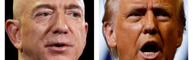 The history of Jeff Bezos and Donald Trump's relationship