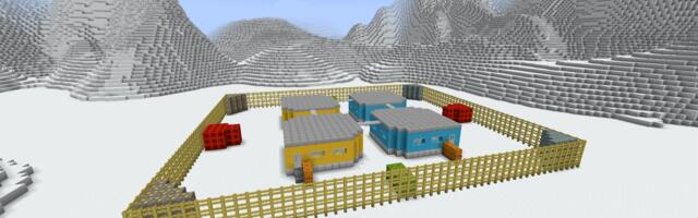 Я построила ремейк карты Iceworld в Minecraft