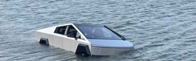 Cybertruck Driver's 'Wade Mode' Test Gets Him Stuck In A Lake – And In Jail