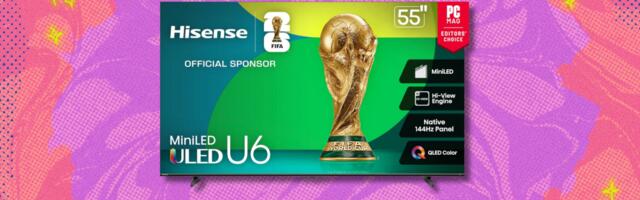 The Hisense 55-inch Class U6 TV just got a $150 discount just in time for the World Cup