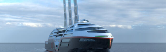 Zero-emission cruise ship with retractable solar sails set to launch in 2030