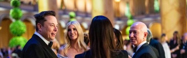 Jeff Bezos, Lauren Sanchez, Elon Musk and Ivanka Trump partied like oligarchs