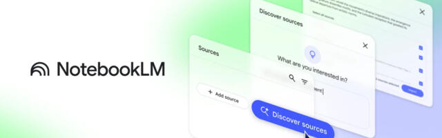 Google gives NotebookLM a “Discover” button to search the web