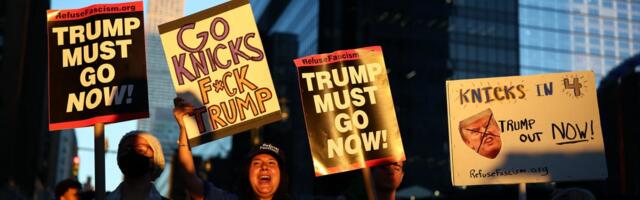 The internet thinks Trump just cursed the Knicks