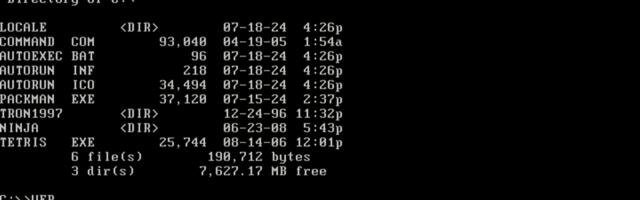 Enthusiast demos ancient MS-DOS and games running 'from the metal' on modern PC system