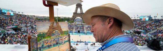 Meet the artist whose job is to paint beach volleyball at the 2024 Olympics