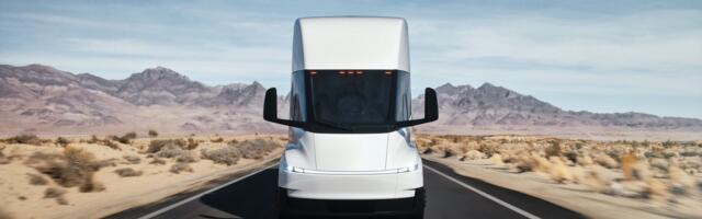 The first Tesla Semi finally rolls off the production line — 7 years after Elon Musk unveiled the long-haul EVs