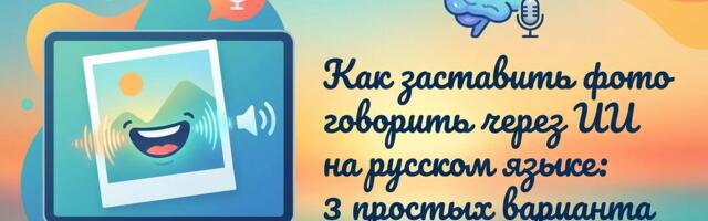 Как заставить фото говорить через ИИ на русском языке: 3 простых варианта