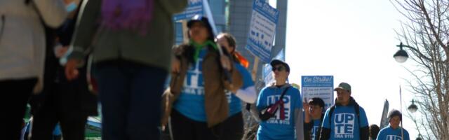 UC health and research workers in two unions stage statewide strike
