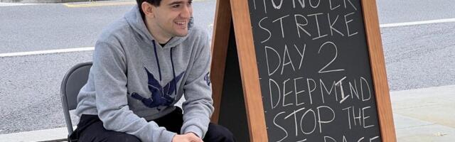 I'm on a hunger strike outside DeepMind's office in London. Here's what I fear most about AI.