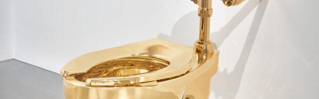 The artist behind the viral $6.2 million duct-taped banana also made a gold toilet — and it just sold for $12.1 million