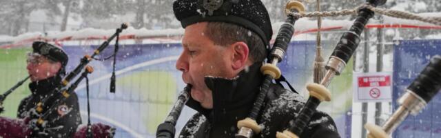 Bagpipers play at Olympic curling in homage to sport’s Scottish heritage — but they’re Italian