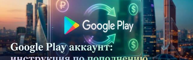 Google Play аккаунт: инструкция по пополнению из РФ в 2026